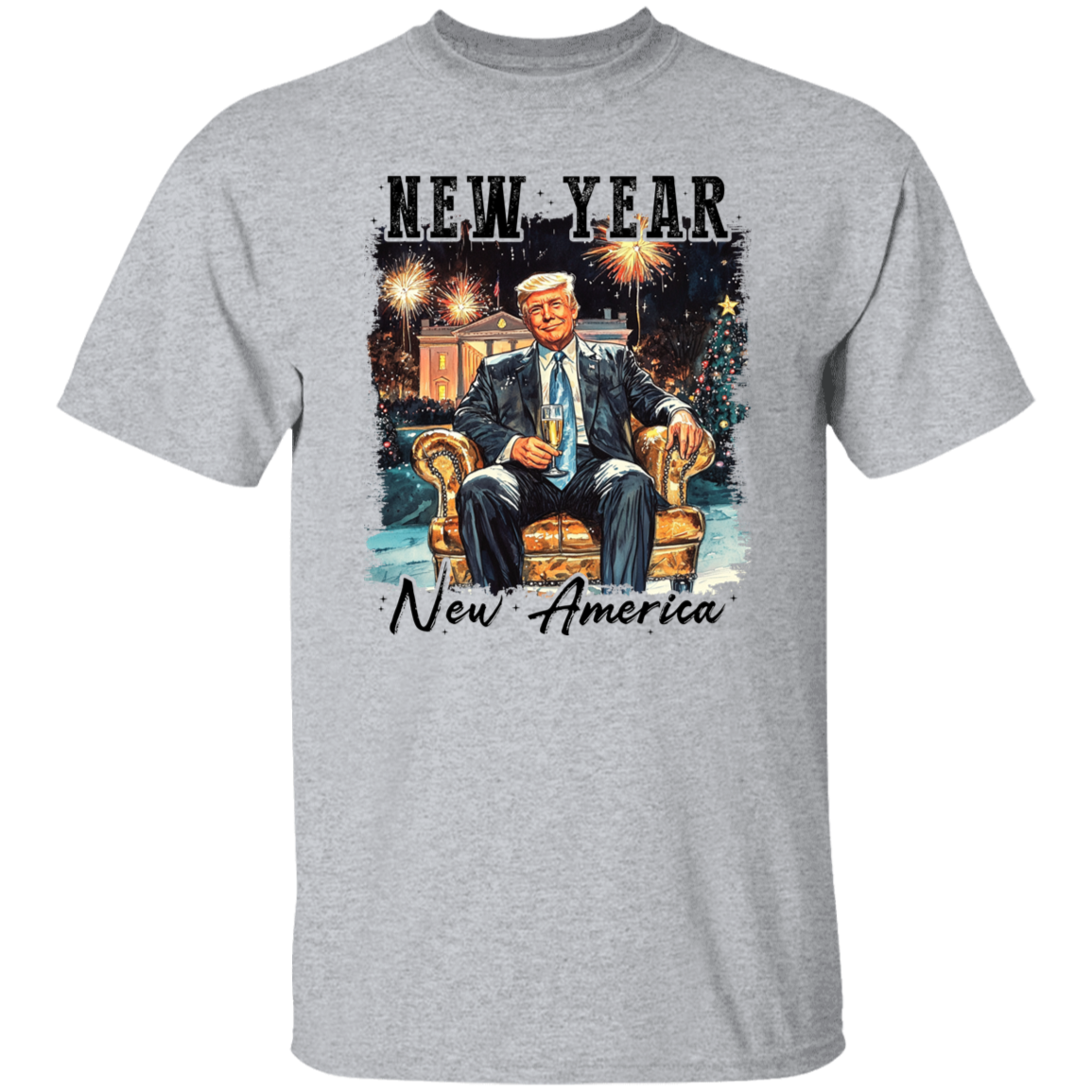 New Year New America President Donald Trump Shirt HA75 64280