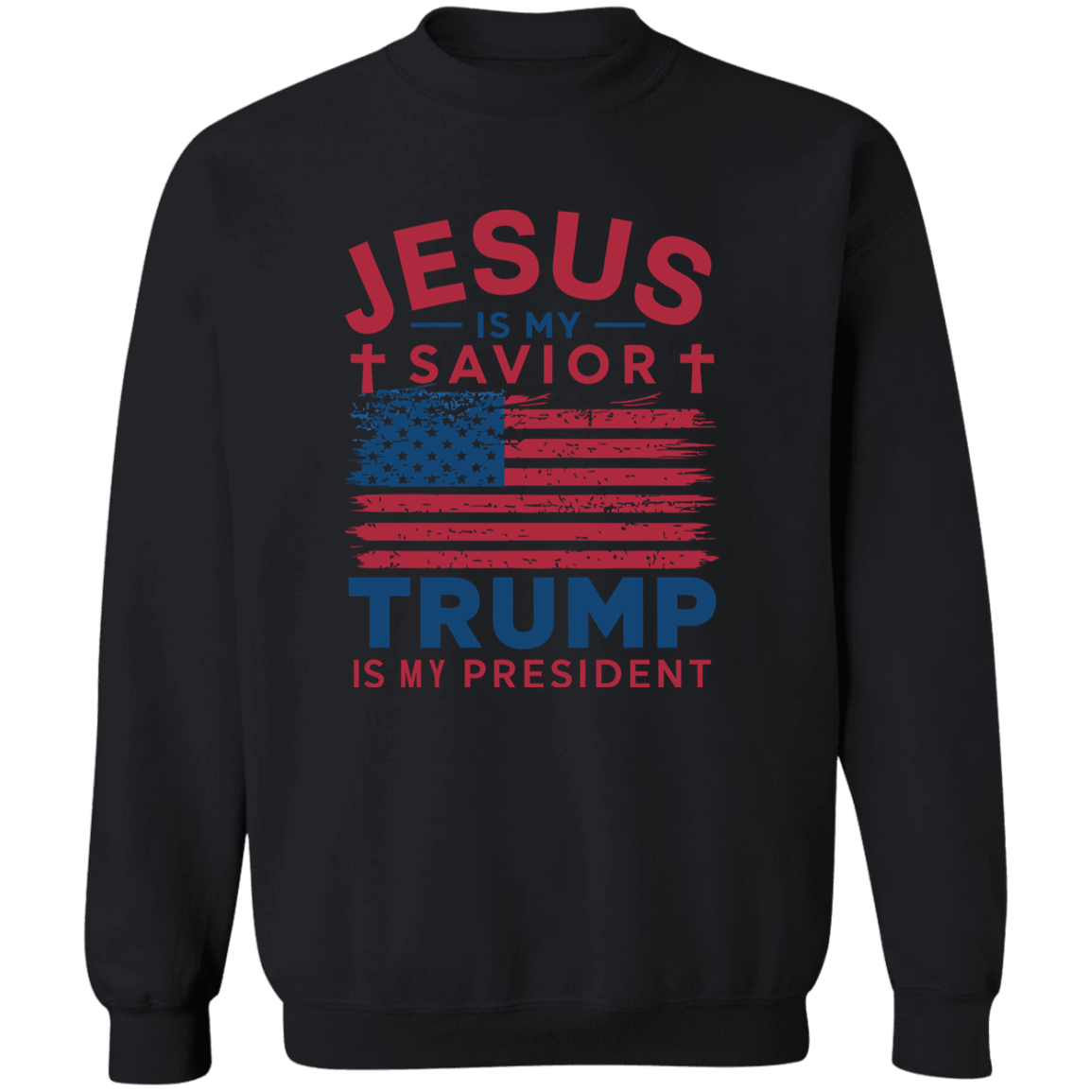 Jesus Is My Savior Trump Is My President Dark Shirt HO82 65324