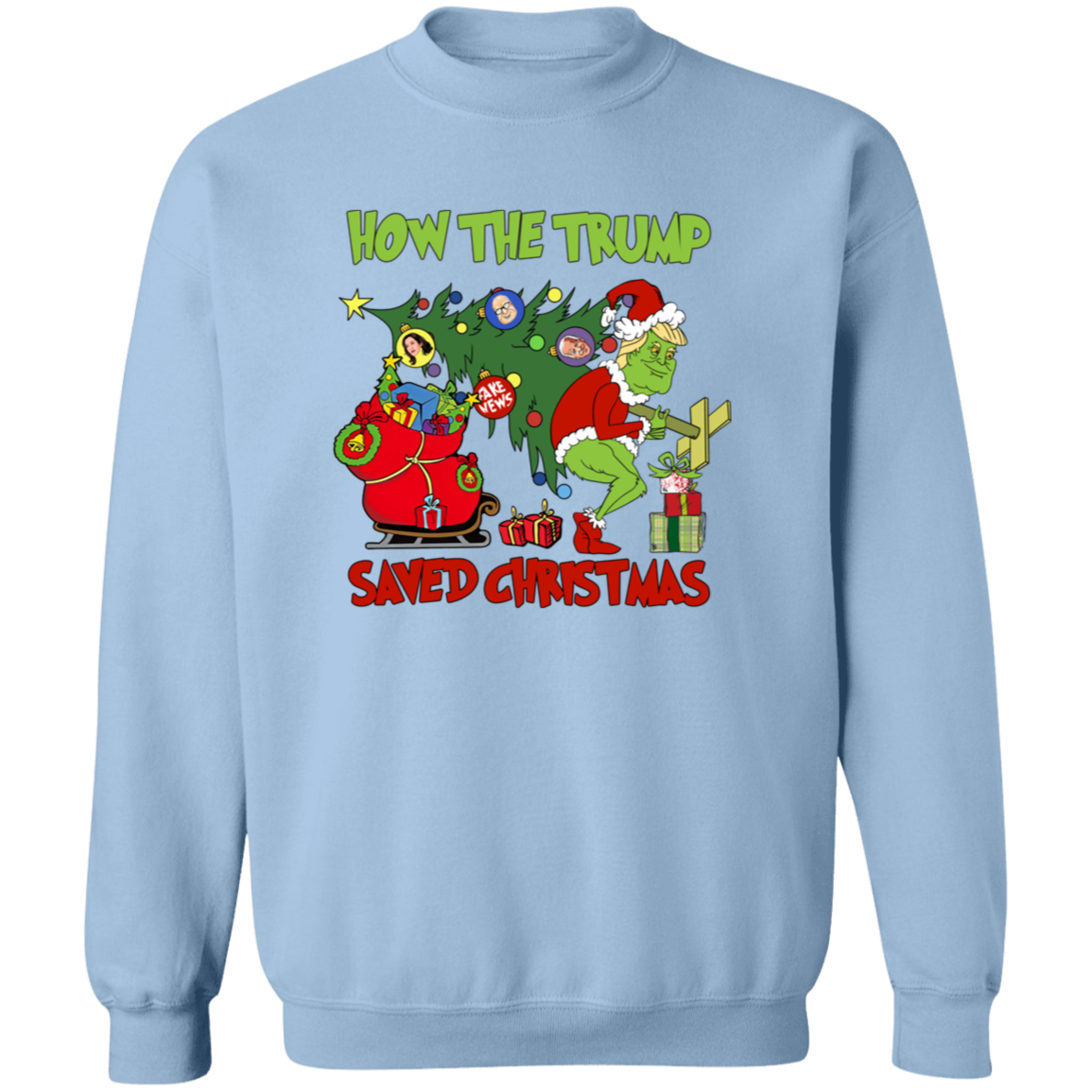 How The Trump Saved Christmas Bright Shirt HO82 65338