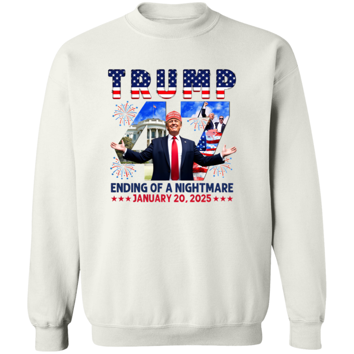 Ending of Nightmare Donald Trump 47th US President Inauguration Day 2025 Bright Shirt CH07 67276