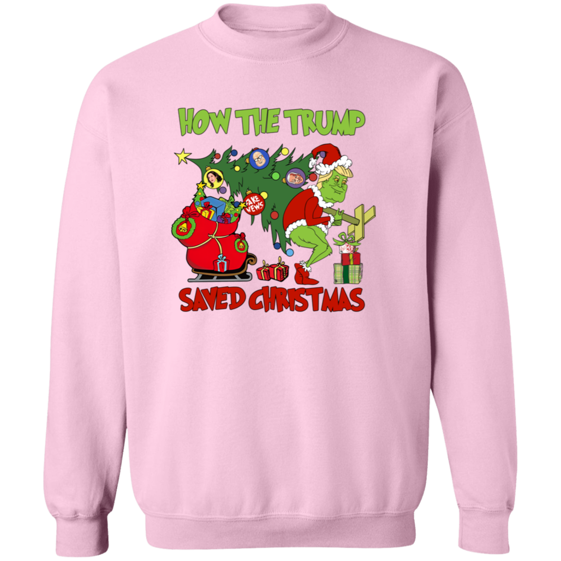 How The Trump Saved Christmas Bright Shirt HO82 65338
