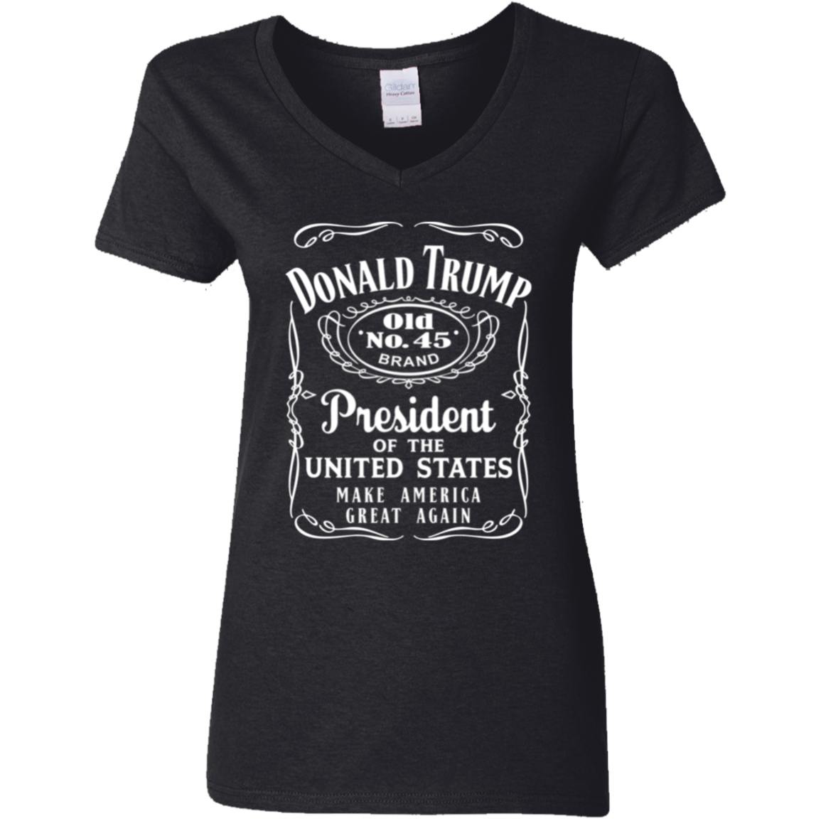 Donald Trump President Of United States Old No.45 Dark Shirt HO82 65282