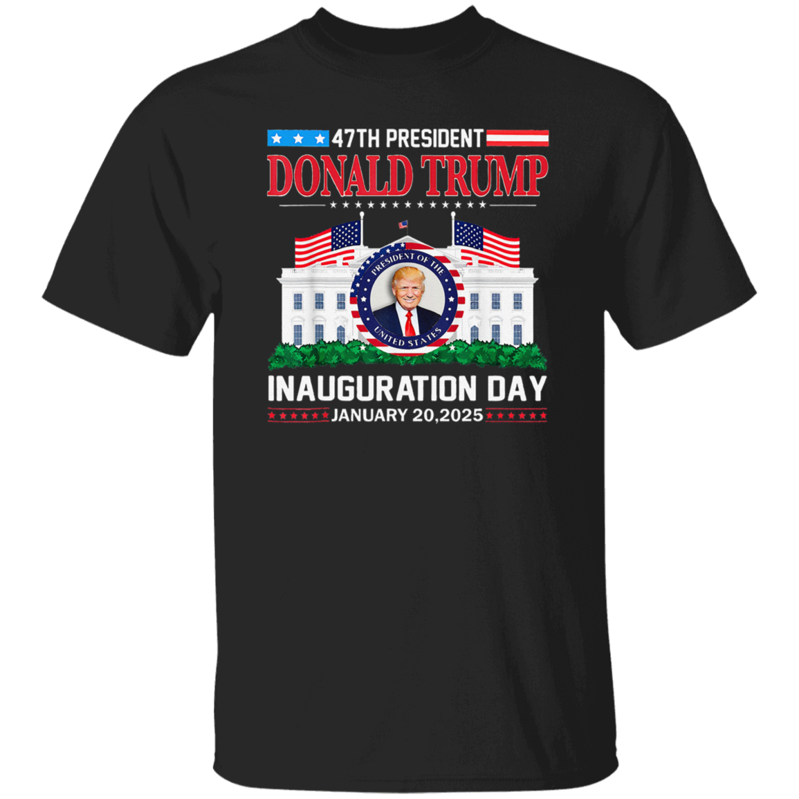 Donald Trump Inauguration Day 2025 47th USA President Dark Shirt HO82 65666