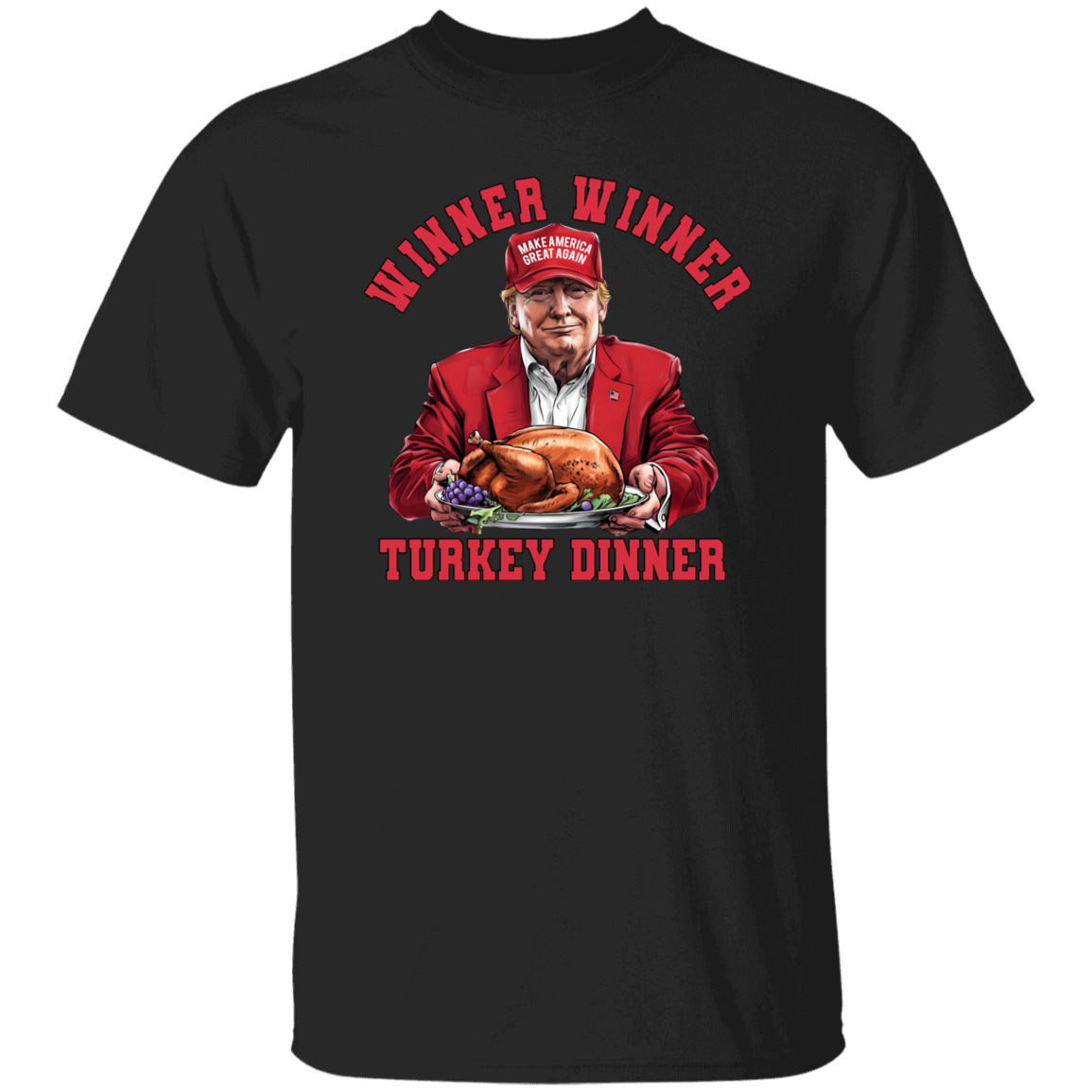 Winner Winner Turkey Dinner Dark Shirt Funny Gift For Trump Lovers HO82 67110