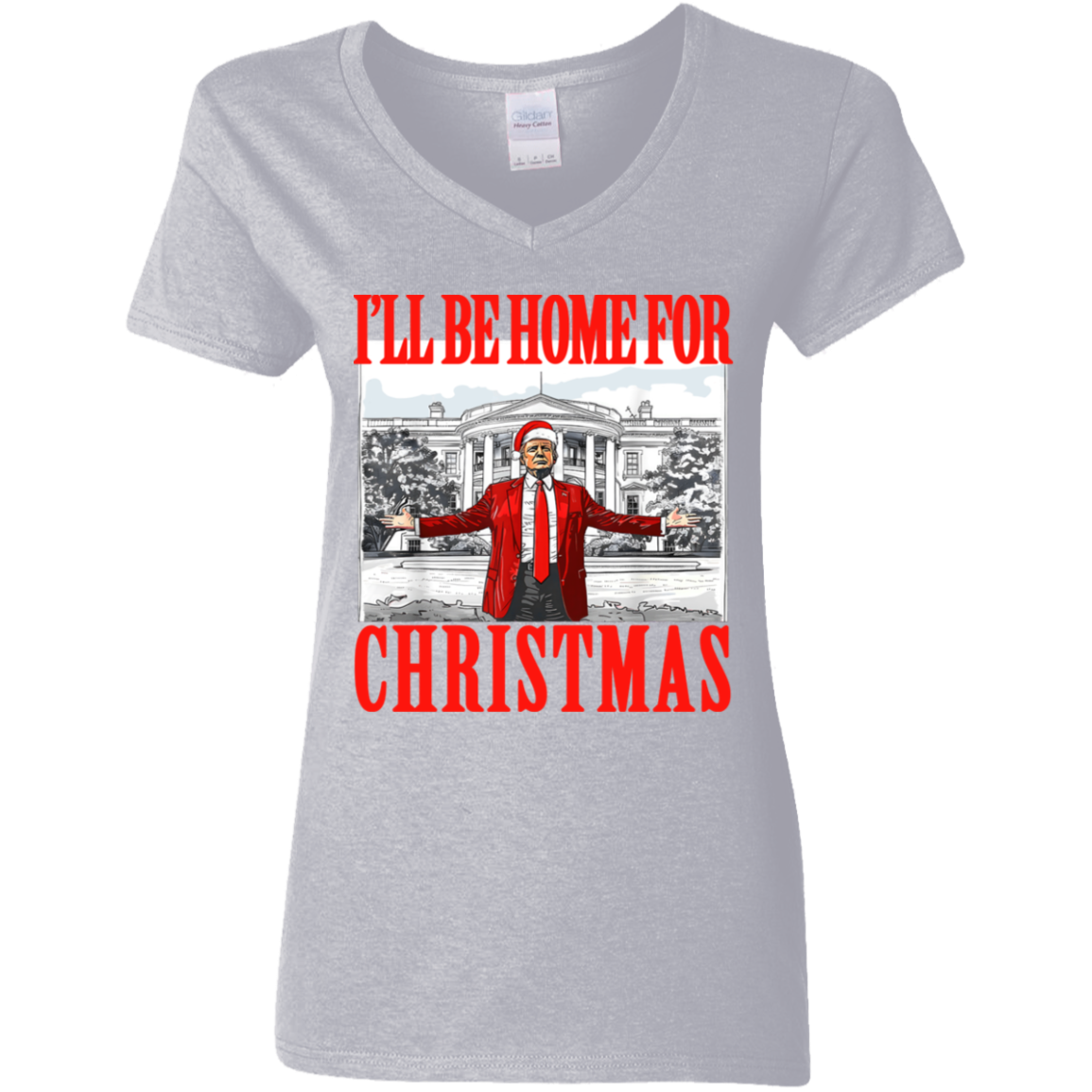 Bring Home the Holiday Cheer - I'll Be Home For Christmas Trump Shirt HA75 63663