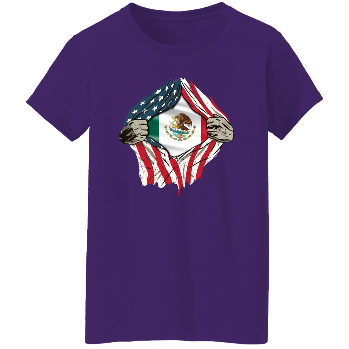 American Grown Mexican Roots USA Mexico Flag Flag Shirt HA75 63322