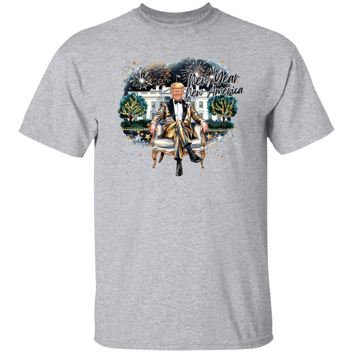 President Trump 2025 New Year New America Bright Shirt HA75 67146