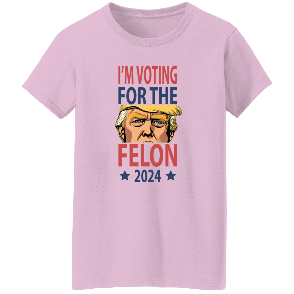 I'm Voting For The Felon Donald Trump 2024 For Independence Day Bright Shirt HO82 62668