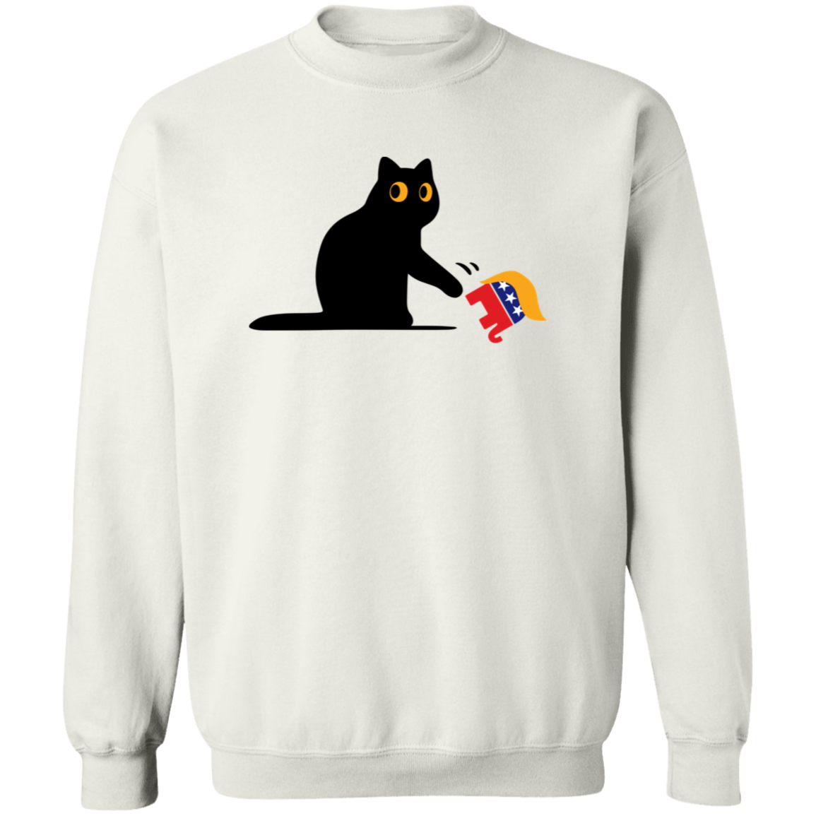 Kamala Harris 2024 Victory Black Cat vs. GOP Elephant Bright Shirt HA75 63456