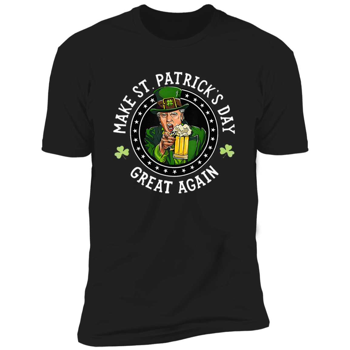 Make St Patrick's Day Great Again Funny Trump Republican 2024 Dark Shirt HO82 65610