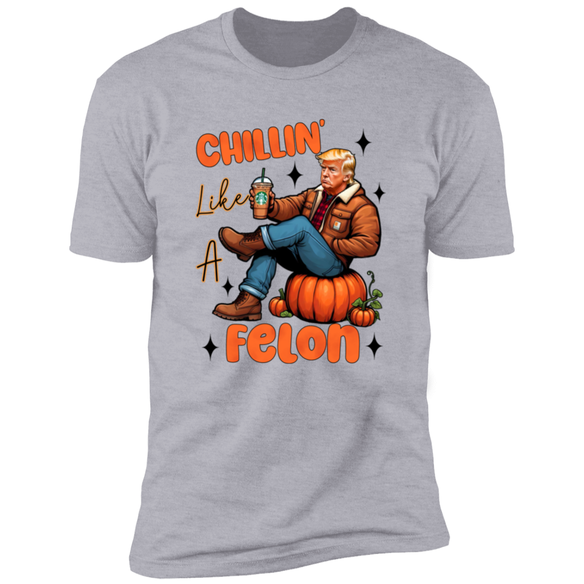 Chilling Like A Felon Trump Halloween Gift Bright Shirt HO82 63372