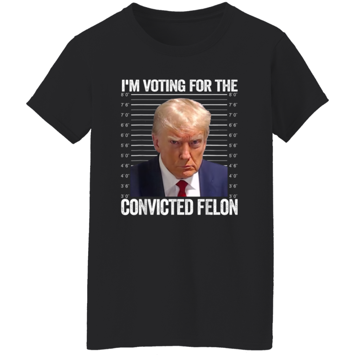 I'm Voting For The Convicted Felon Trump Dark Shirt HO82 62608