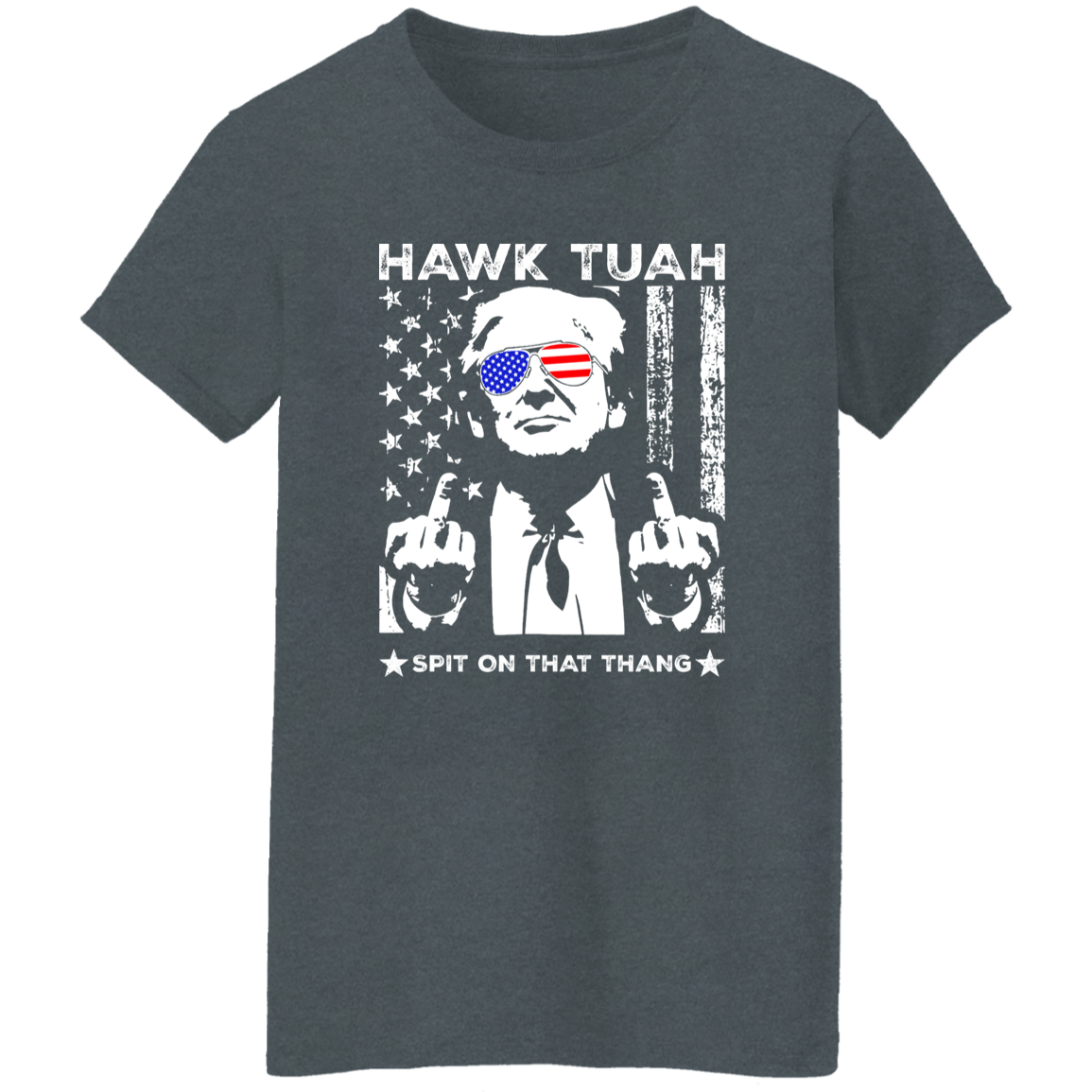Hawk Tuah Spit On That Thang Trump Shirt TH10 62925