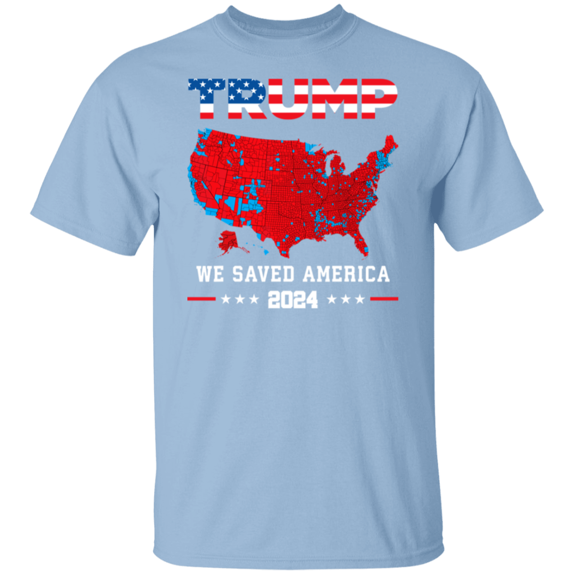 Trump We Saved America 2024 Frontside White Shirt HA75 63789