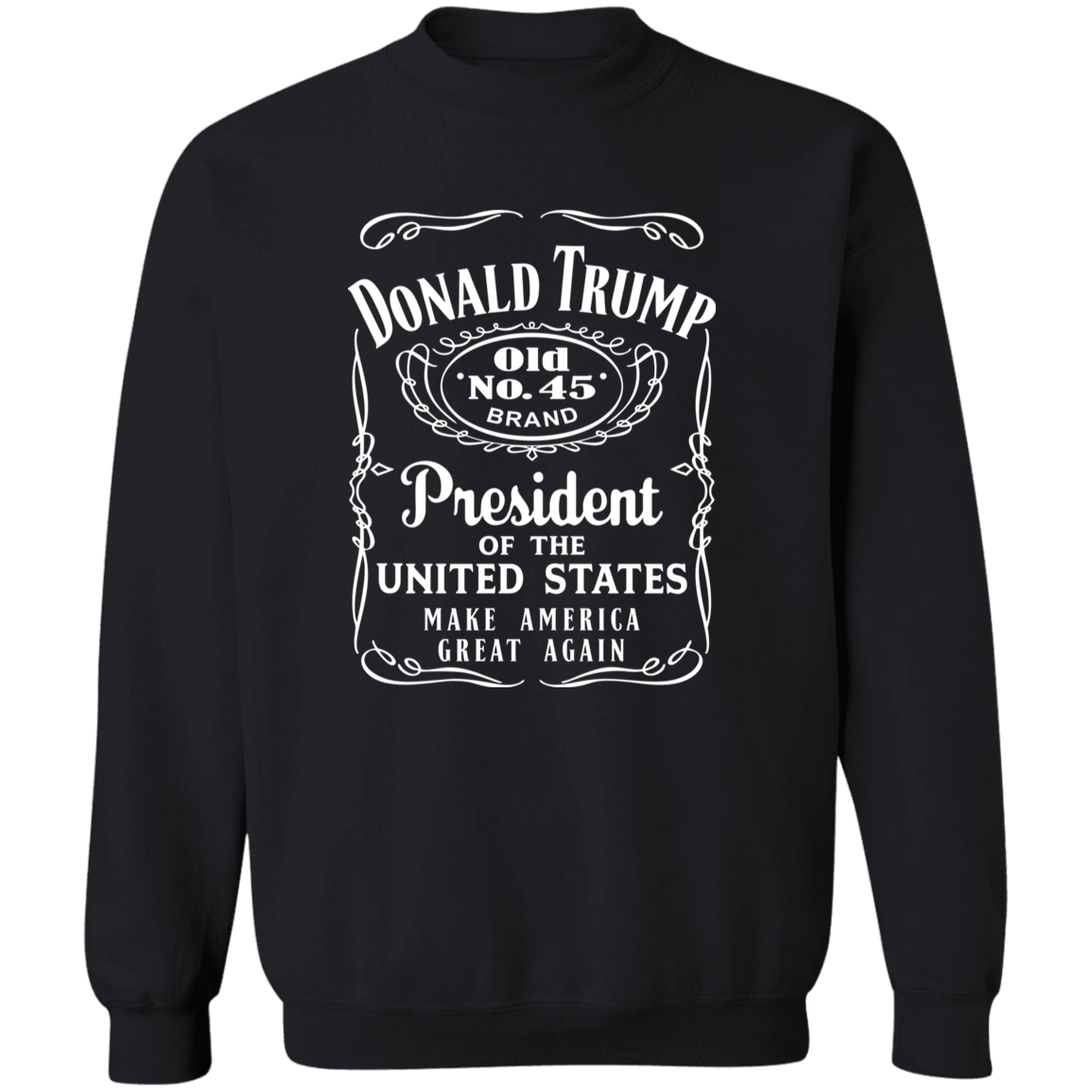 Donald Trump President Of United States Old No.45 Dark Shirt HO82 65282