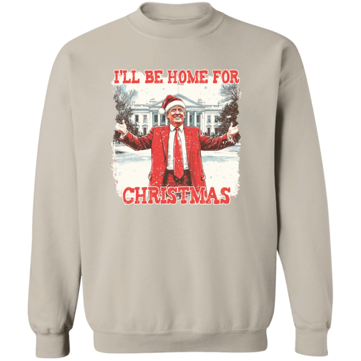 Trump I'll Be Home for Christmas | Make Christmas Great Again Shirt HA75 63760
