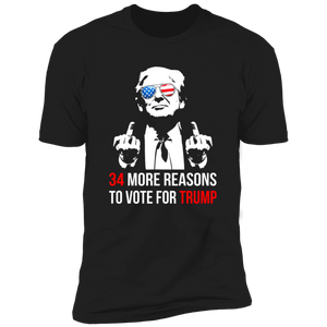 34 Reasons To Vote For Trump Shirt HA75 62612