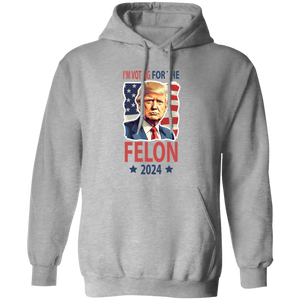 Independence Day I'm Voting For The Felon Donald Trump 2024 Bright Shirt HO82 62666