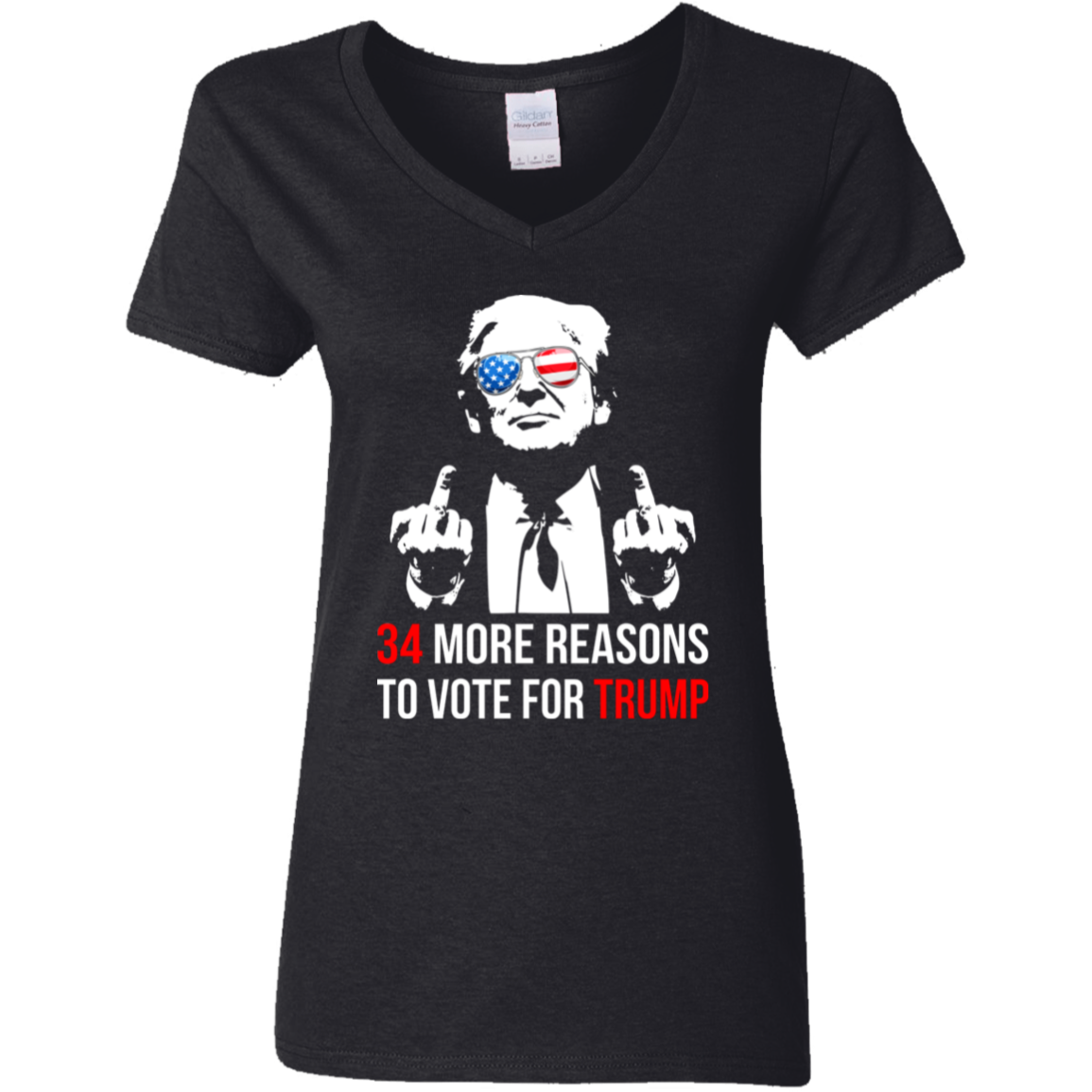 34 Reasons To Vote For Trump Shirt HA75 62612