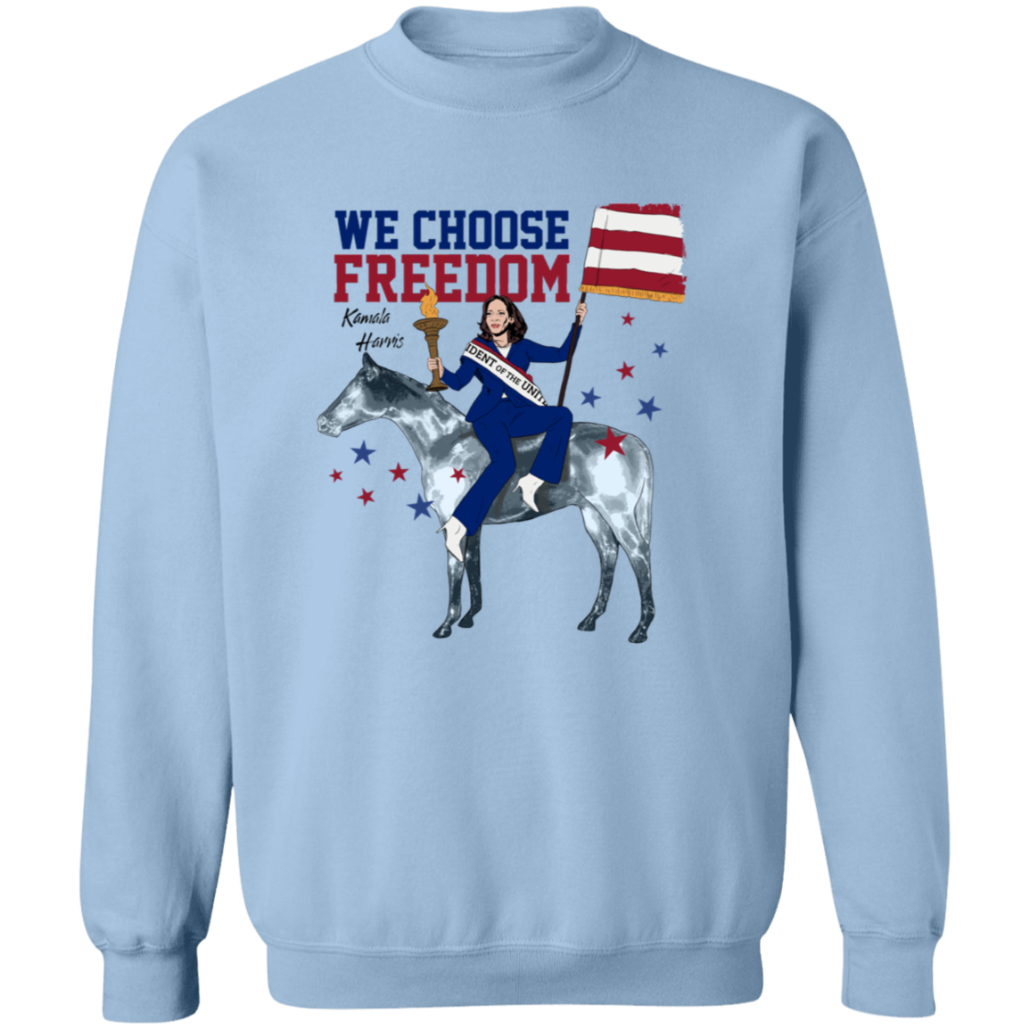 Kamala Harris We Choose Freedom Bright Shirt HA75  63486
