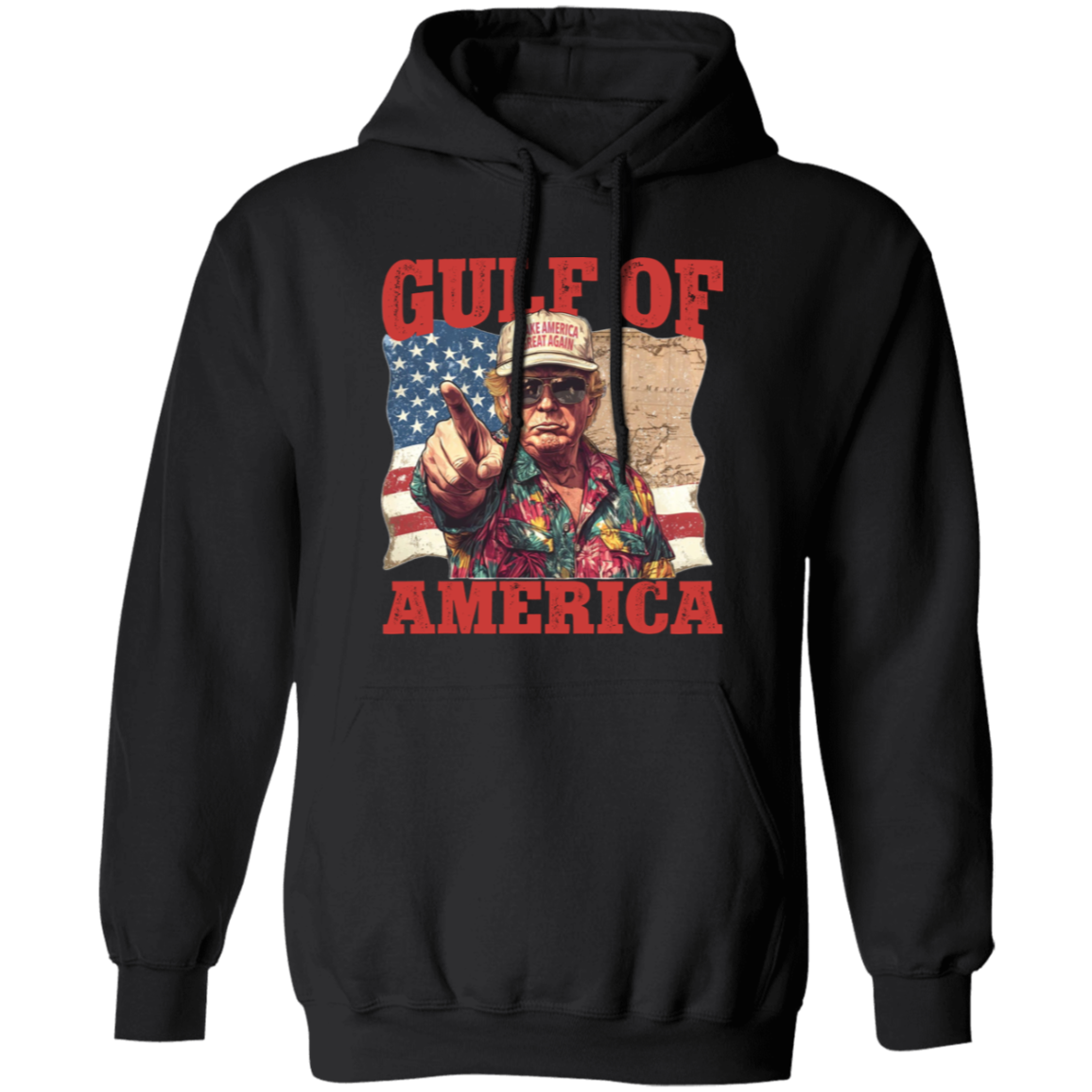 Gulf of Mexico to Gulf of America, President Trump Gulf of America Dark Shirt HA75 64334