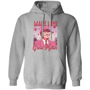 Make Love Great Again Funny Trump Valentine's Day Bright Shirt HA75 64292