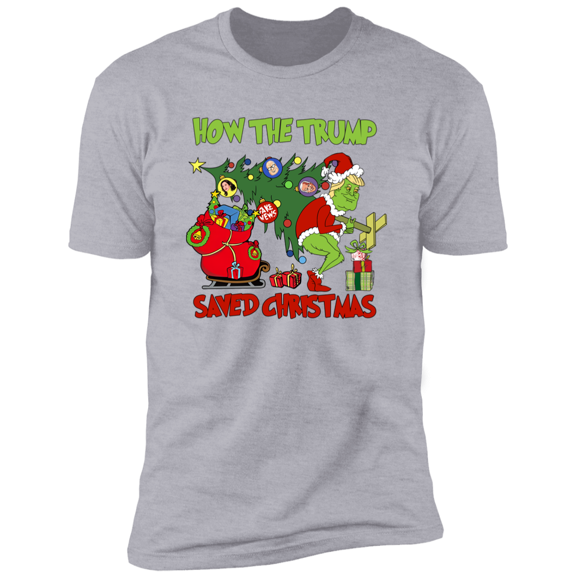 How The Trump Saved Christmas Dark Shirt HO82 65336
