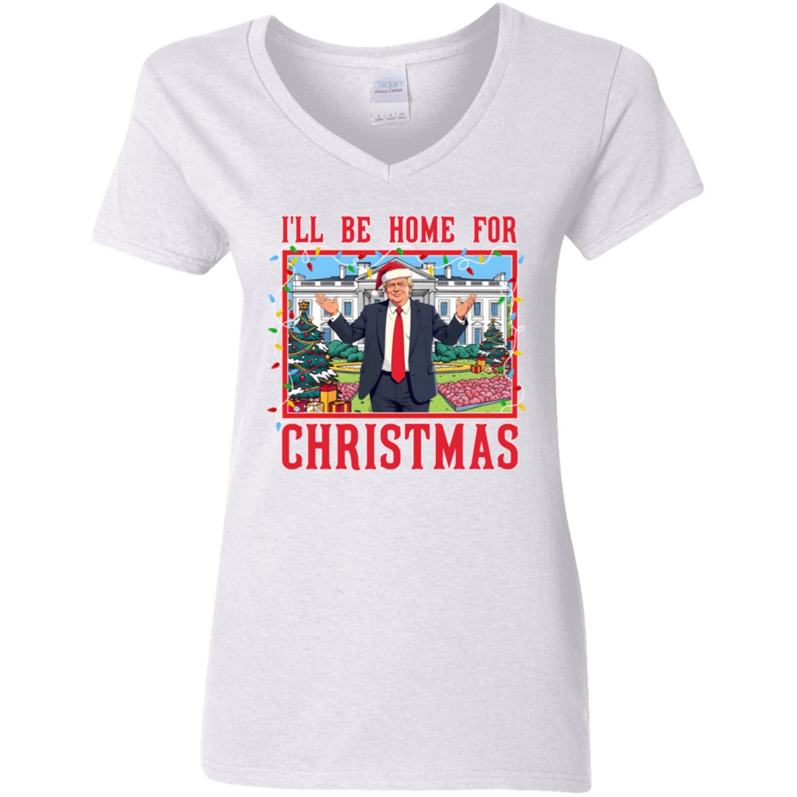 Trump I'll Be Home for Christmas - Trump Christmas Shirt HA75 63816