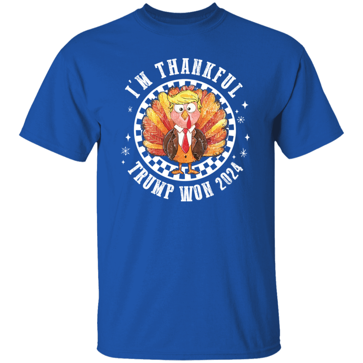 Trump Won 2024 I'm Thankful Dark Shirt HO82 65480