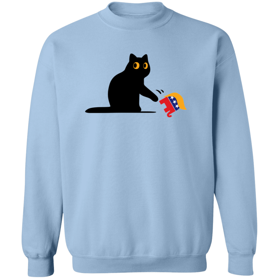 Kamala Harris 2024 Victory Black Cat vs. GOP Elephant Bright Shirt HA75 63456