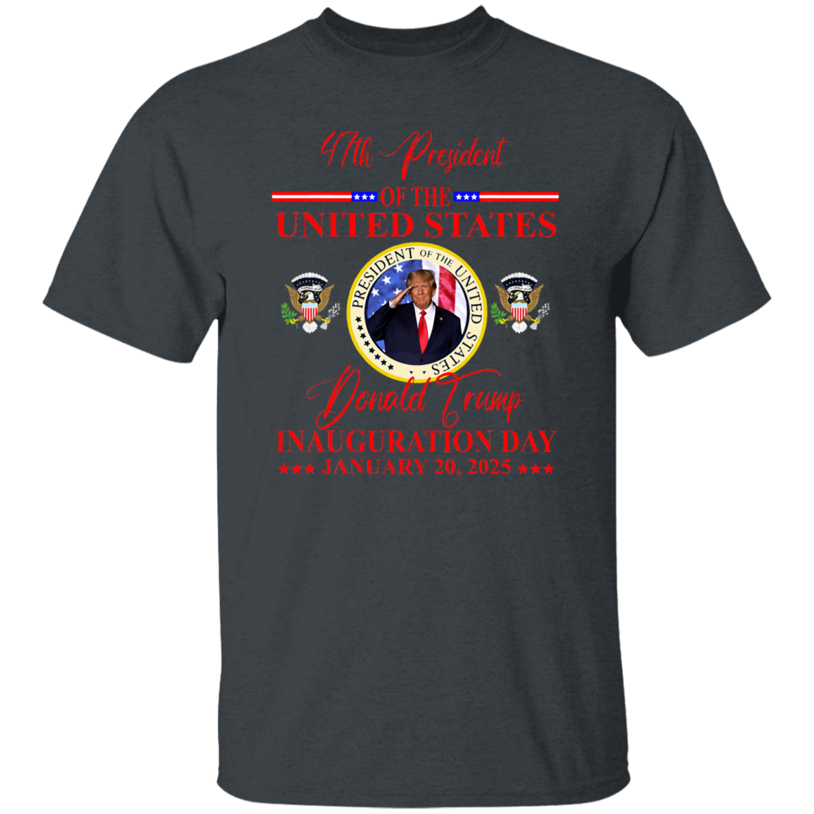 President Donald Trump Inauguration Day 2025 Dark Shirt HO82 65634