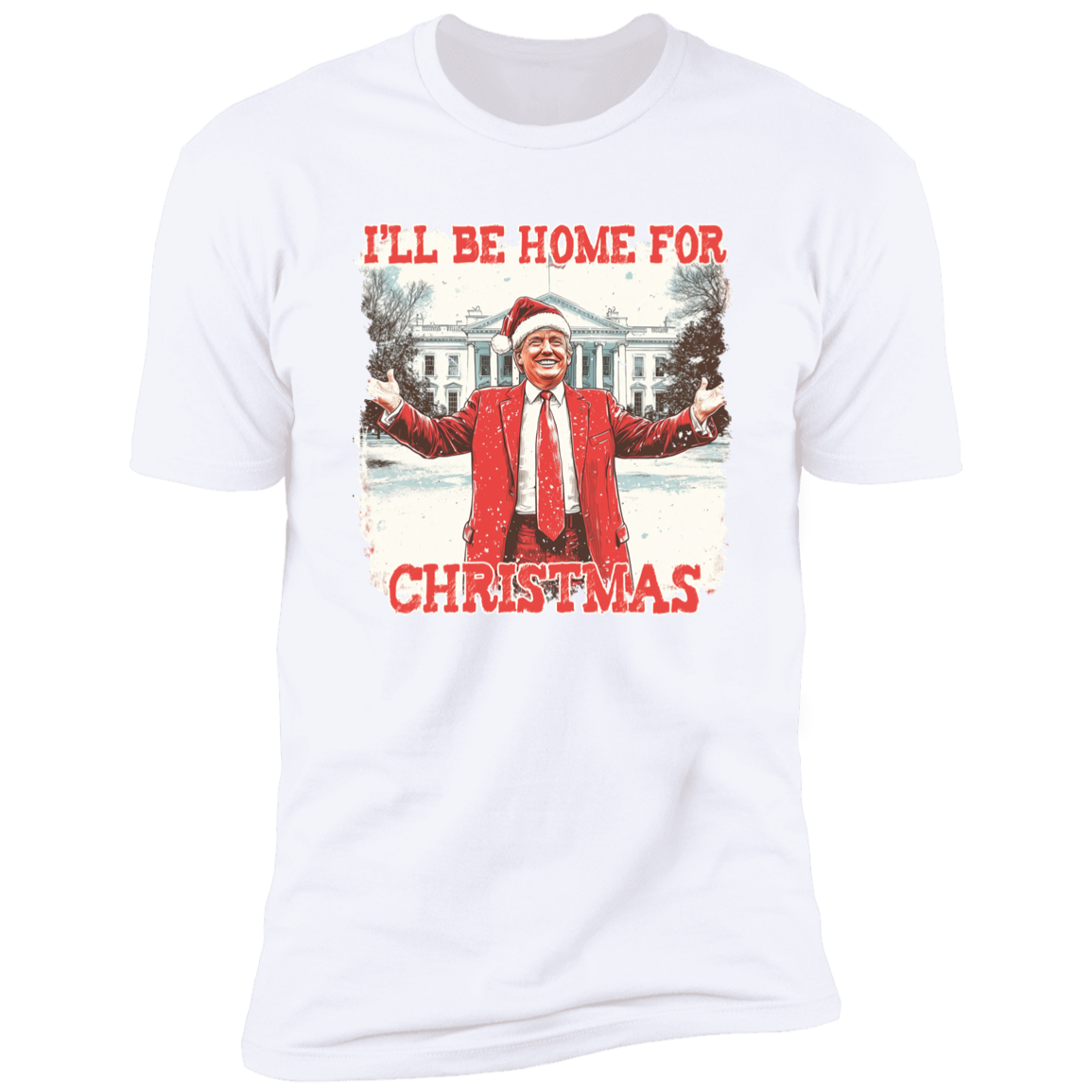 Trump I'll Be Home for Christmas | Make Christmas Great Again Shirt HA75 63760