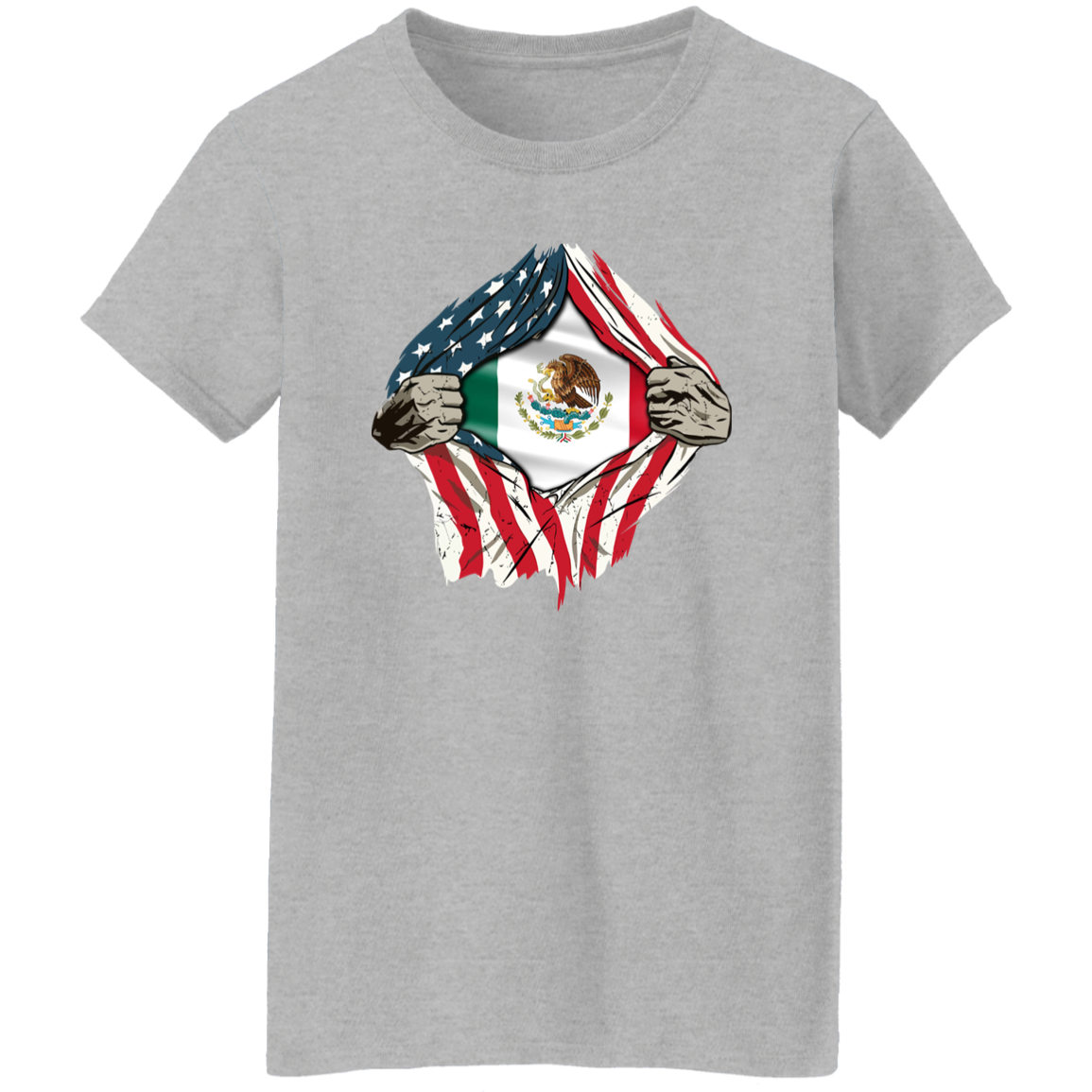 American Grown Mexican Roots USA Mexico Flag Flag Shirt HA75 63322