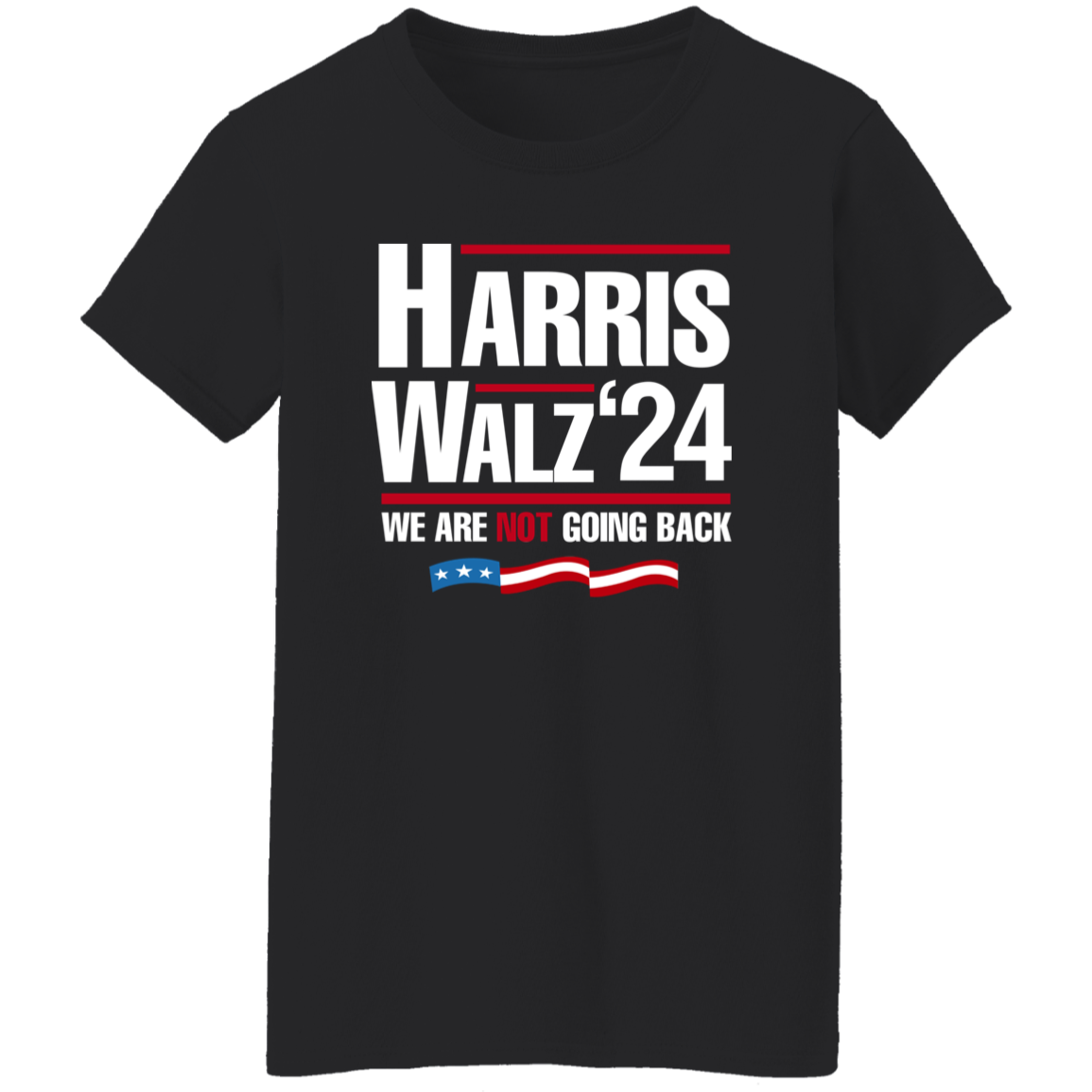 Harris Walz 2024 We Are Not Going Back Shirt HA75 63446