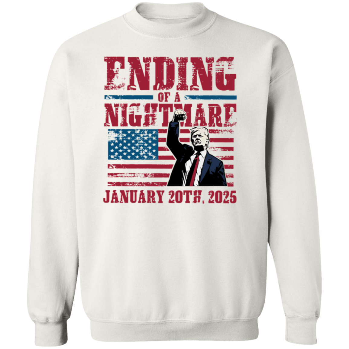 Ending of a Nightmare January 20th 2025 Trump Won Bright Shirt LM32 65219