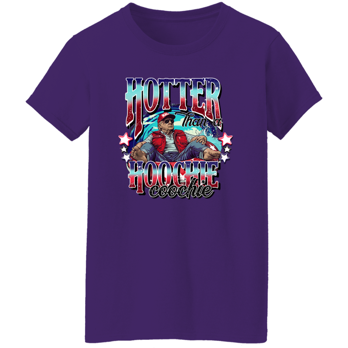 Hotter Than A Hoochie Coochie President Trump Shirt N304 HA75 62908