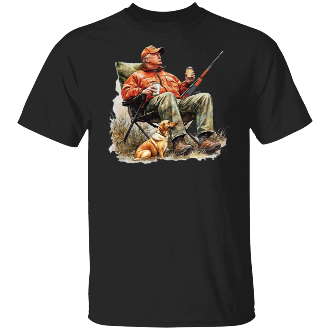 Patriotic Trump Hunting Gear Perfect for Gun Lovers and Hunters Dark Shirt LM32 63875
