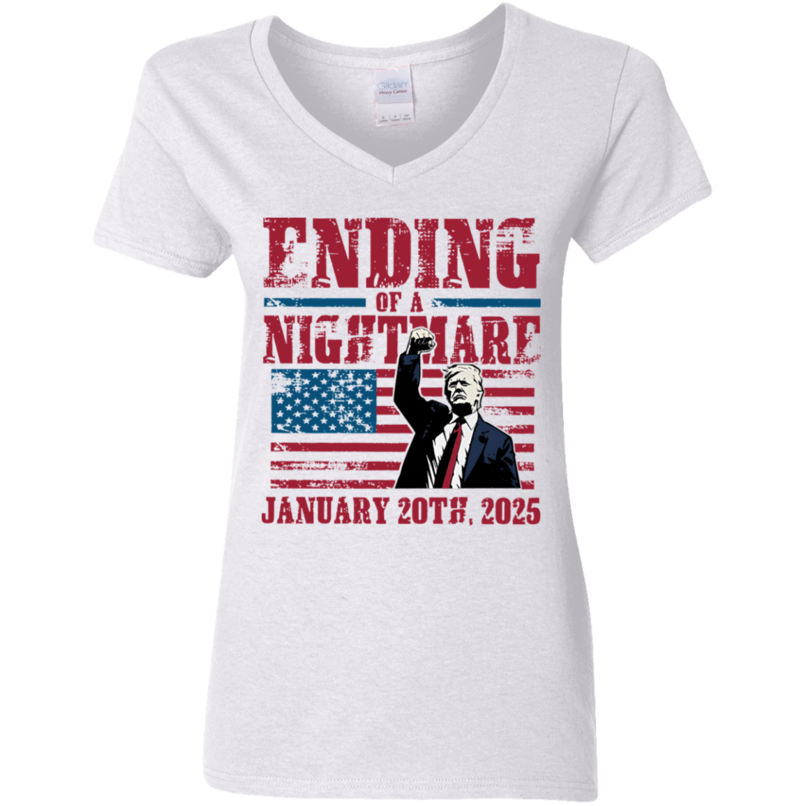 Ending of a Nightmare January 20th 2025 Trump Won Bright Shirt LM32 65219