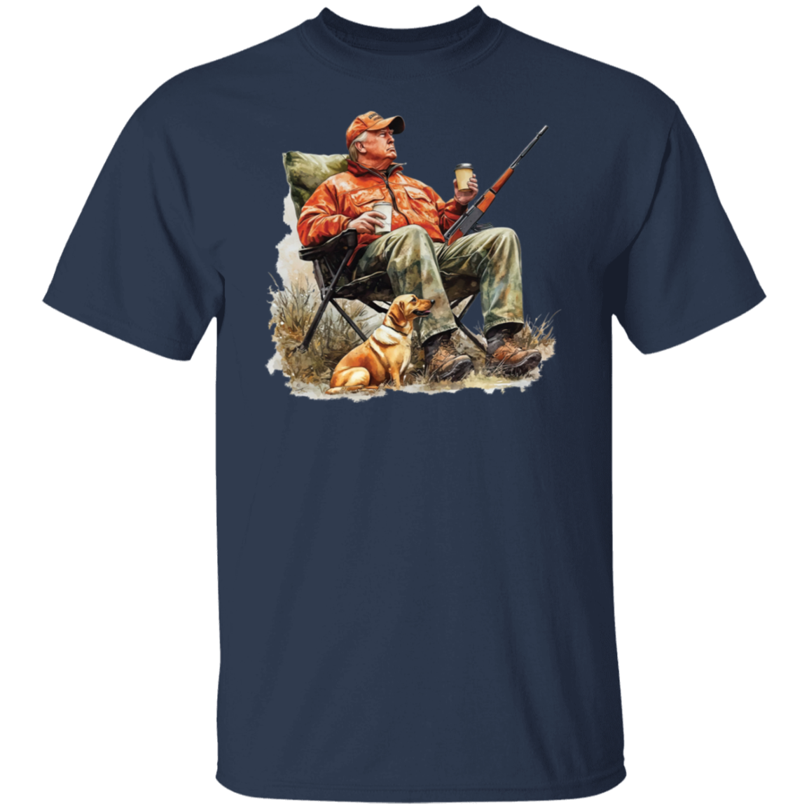 Patriotic Trump Hunting Gear Perfect for Gun Lovers and Hunters Dark Shirt LM32 63875