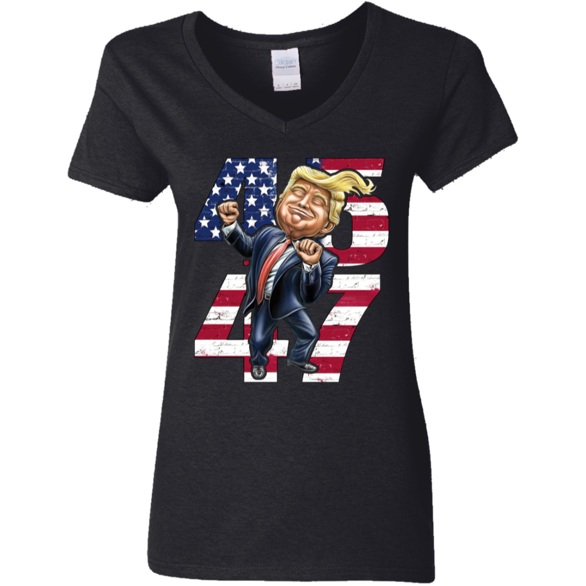 Patriotic Trump 2024 45th & 47th President's Legacy MAGA Dark Shirt LM32 65049