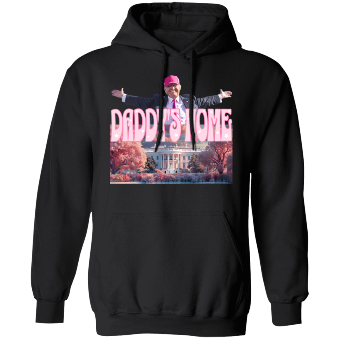 Daddy's Home Home Real Good Man Donald Pink Dark Shirt HO82 62496