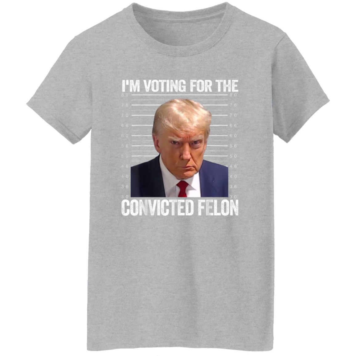 I'm Voting For The Convicted Felon Trump Dark Shirt HO82 62608