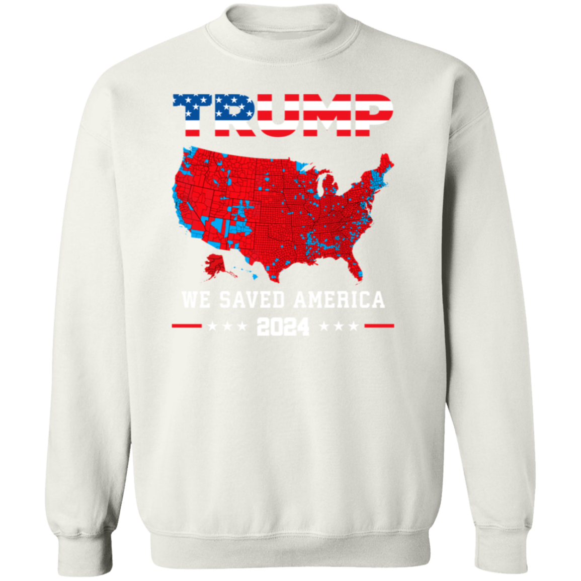 Trump We Saved America 2024 Frontside White Shirt HA75 63789