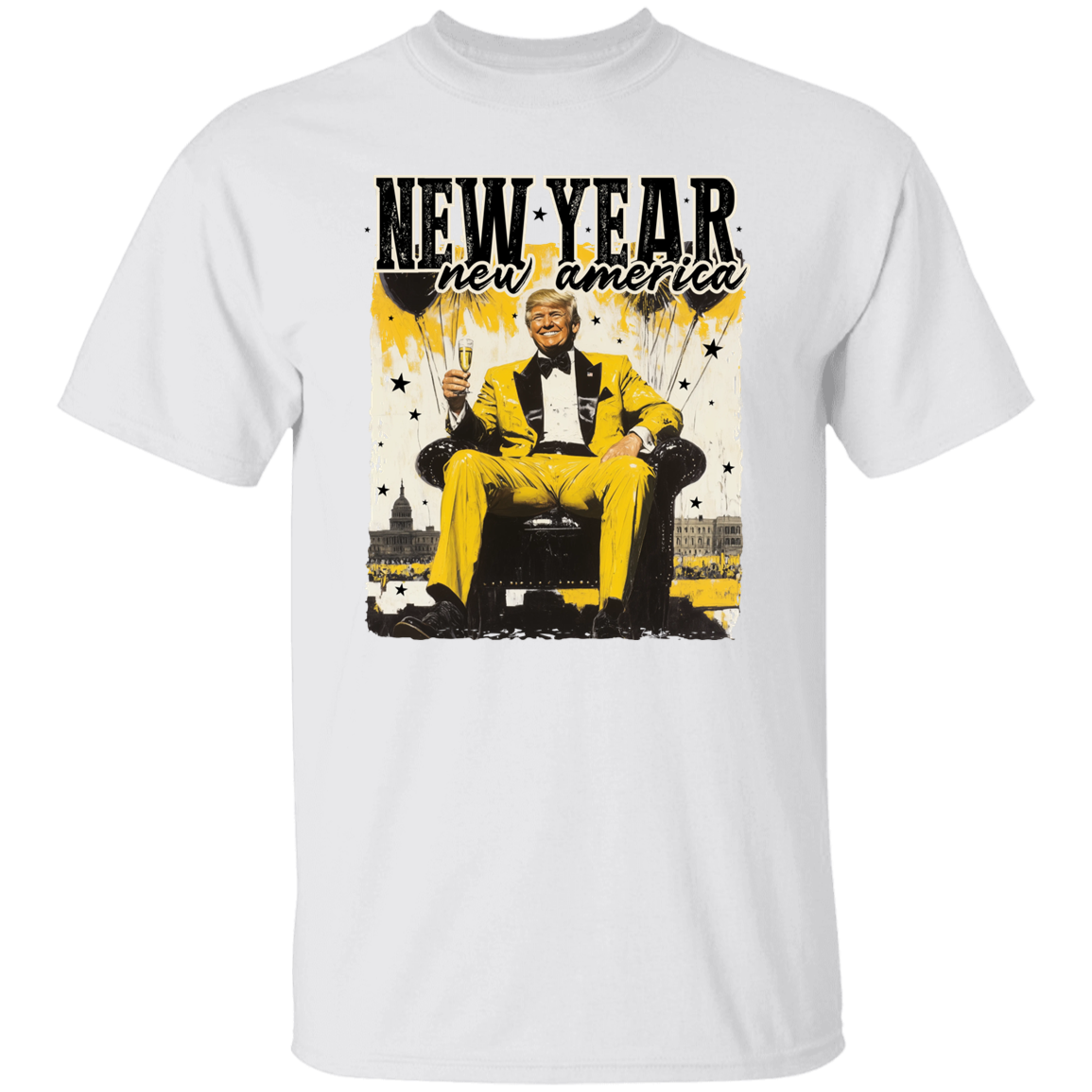 New Year New America Trump Bright Shirt HA75 64234