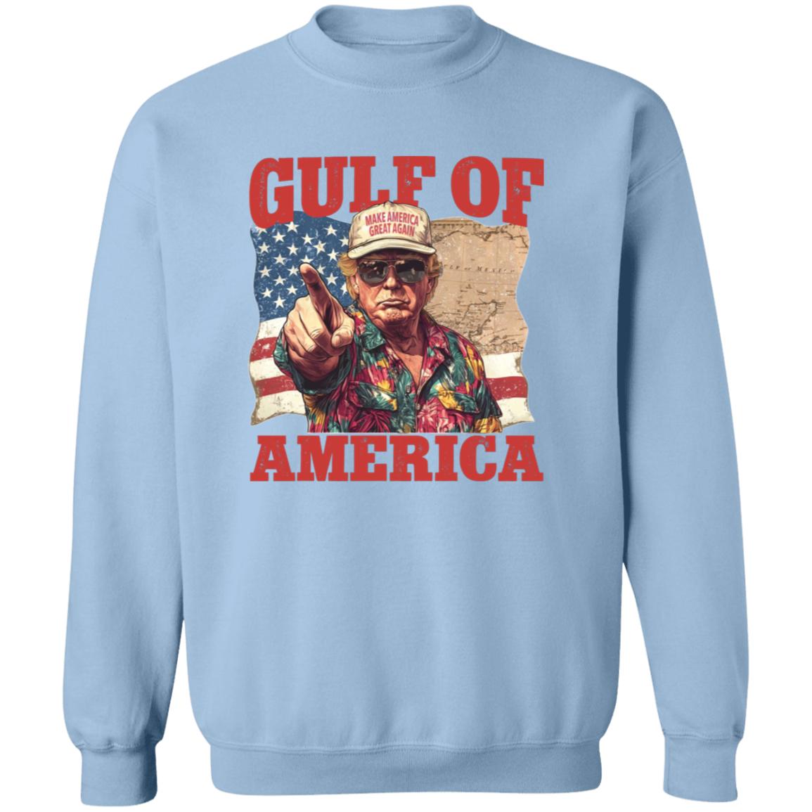 Gulf of Mexico to Gulf of America, President Trump Gulf of America Bright Shirt HA75 64336