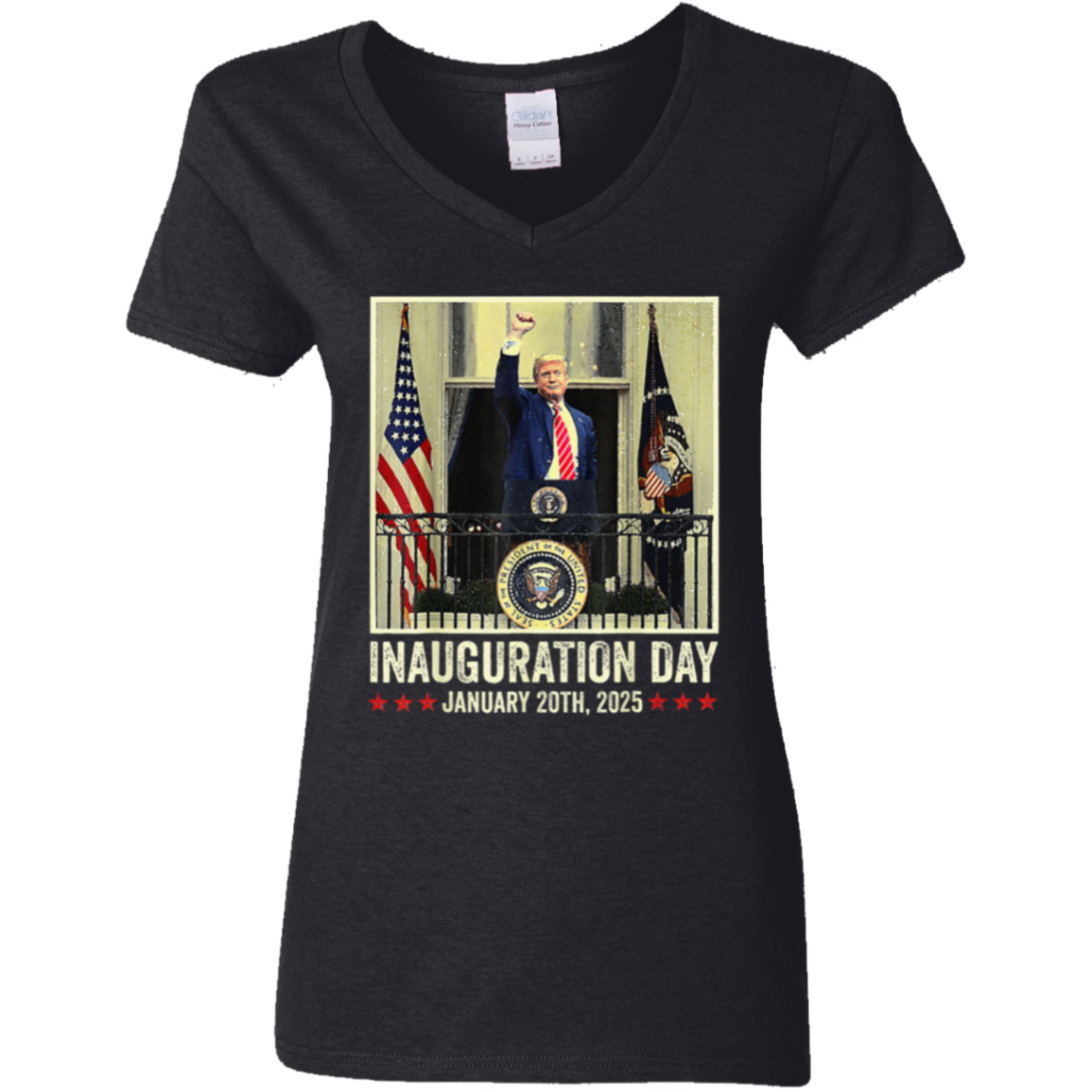 President Donald Trump Inauguration Day 2025 Memorabilia  Dark Shirt HO82 65642