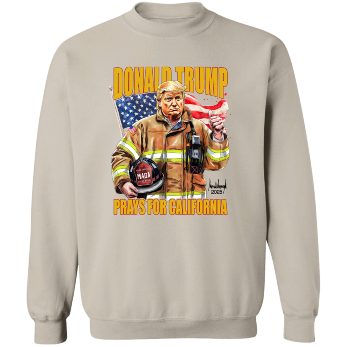 Donald Trump Prays for California Bright Shirt California Strong 2025 Shirt CH07 67282