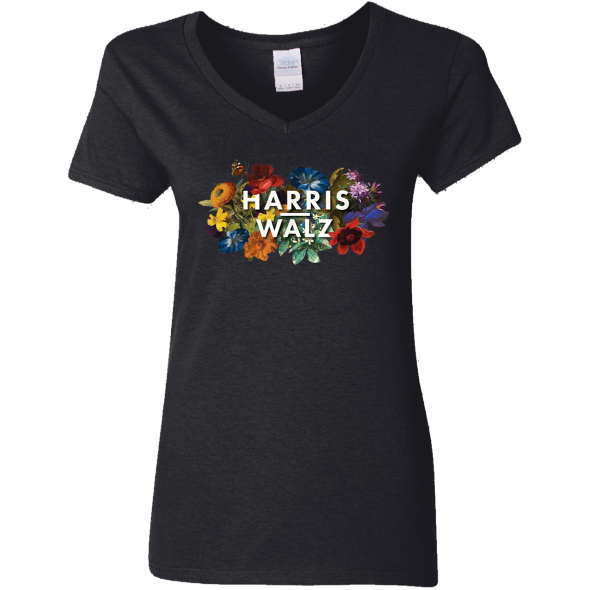 Kamala Harris 2024 Floral Feminine Women Kamala Walz 2024 Dark Shirt HO82 65090