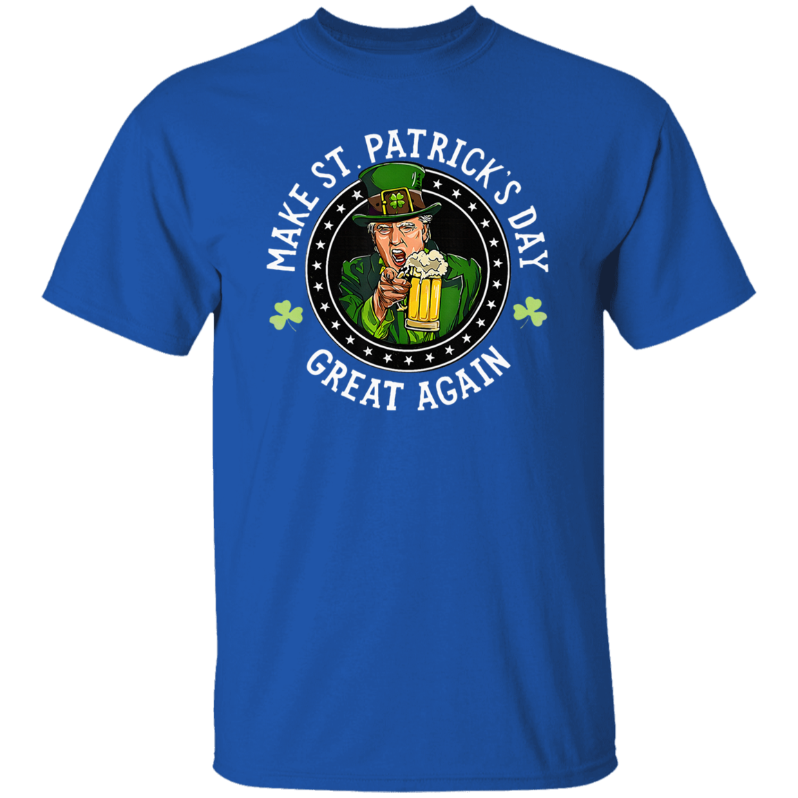 Make St Patrick's Day Great Again Funny Trump Republican 2024 Dark Shirt HO82 65610