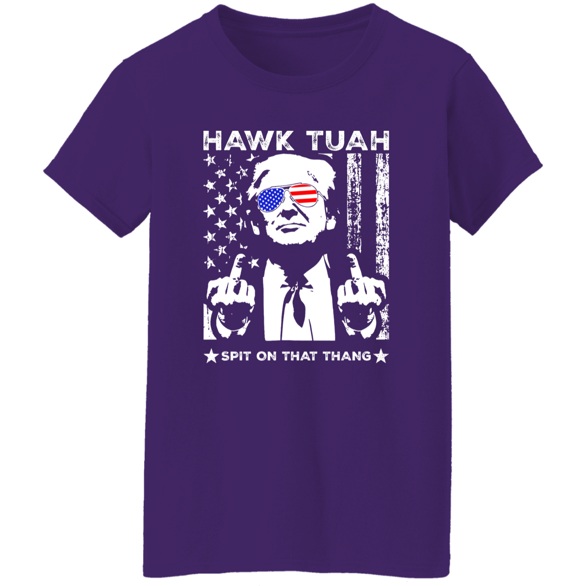 Hawk Tuah Spit On That Thang Trump Shirt TH10 62925